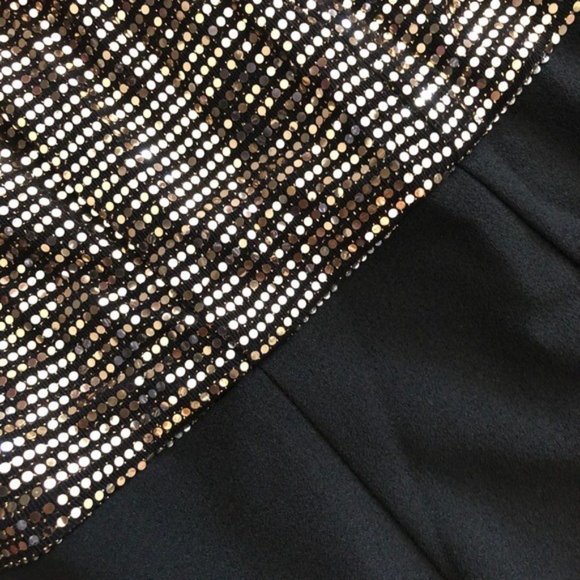 Julia Jordan Twist Halter Neck Jumpsuit Gold Metallic Wide Leg Size 8 NWT - Picture 9 of 17